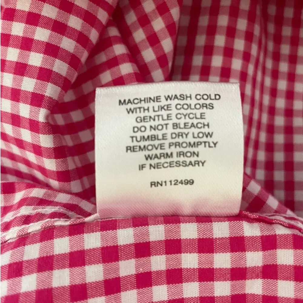 TailorByrd Mens Shirt M Pink Checked Button Up‎ Preppy Contrast Office Travel - Picture 9 of 11